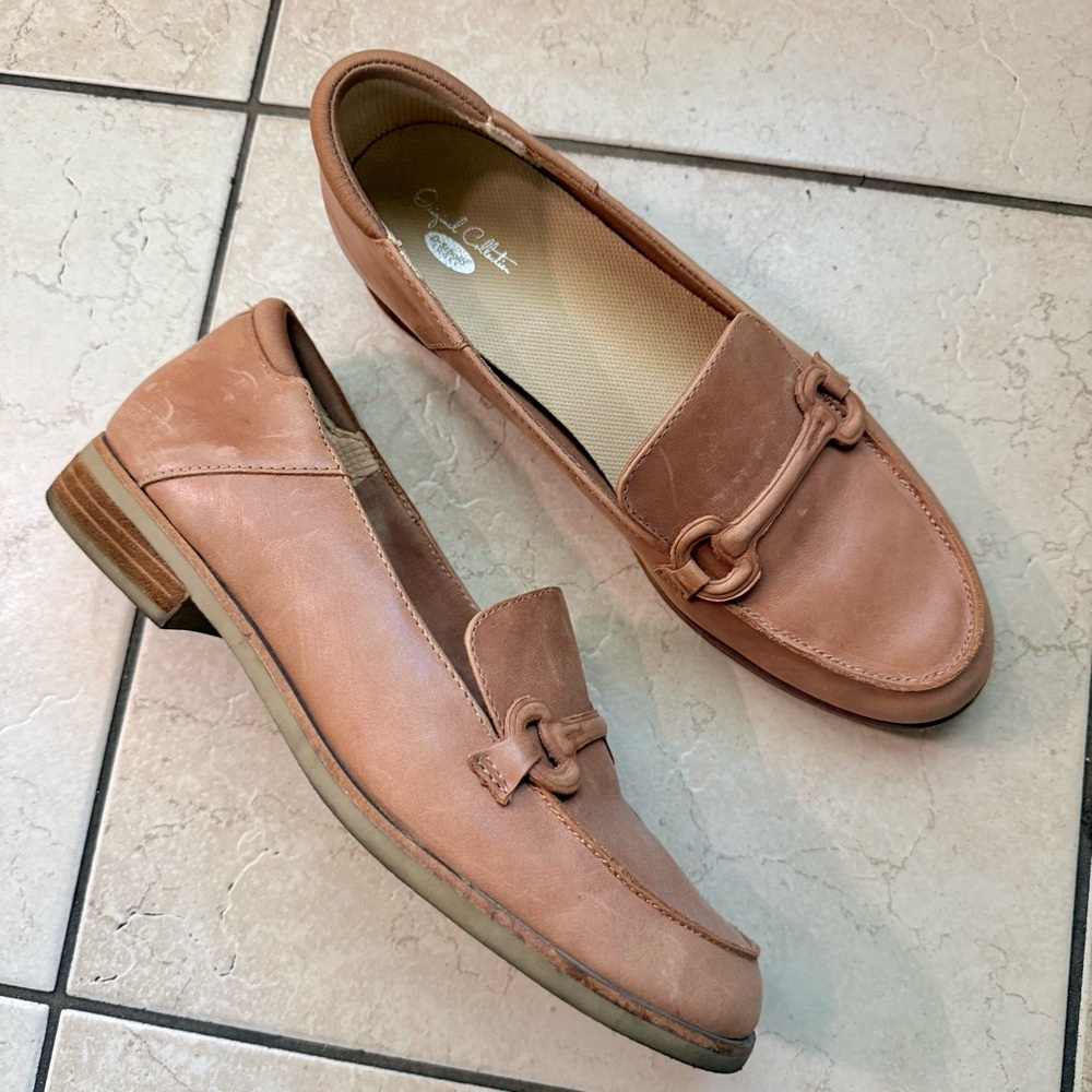 Dr. Scholls Avenue Leather Loafers Beige Tan